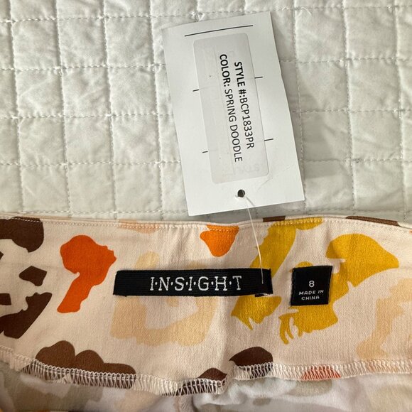 Insight Womens Printed Pants Size 8 Spring Doodle Pattern - Picture 4 of 12